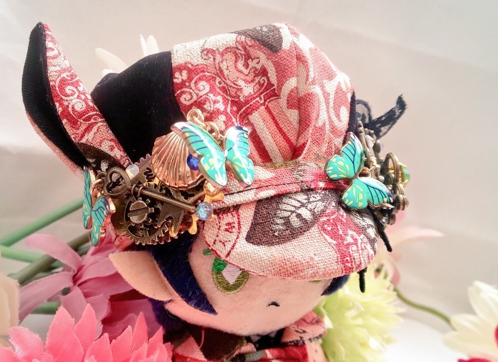 10cmぬいサイズ◆帽子&ケープセット◇ローズガーデンシリーズ