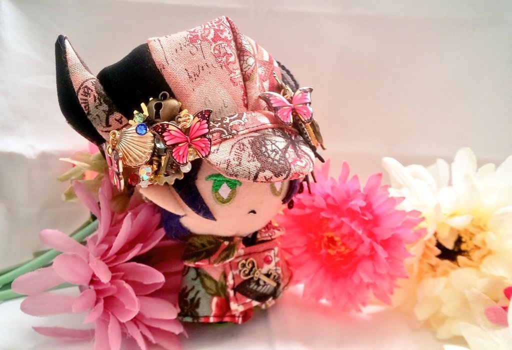 10cmぬいサイズ◆帽子&ケープセット◇ローズガーデンシリーズ