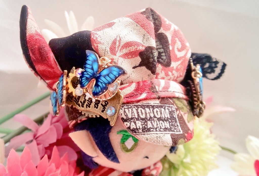 10cmぬいサイズ◆帽子&ケープセット◇ローズガーデンシリーズ