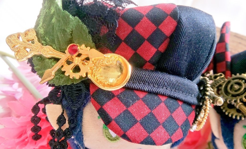 10cmぬいのサイズ◆ジェミニ紅(帽子&ケープセット)