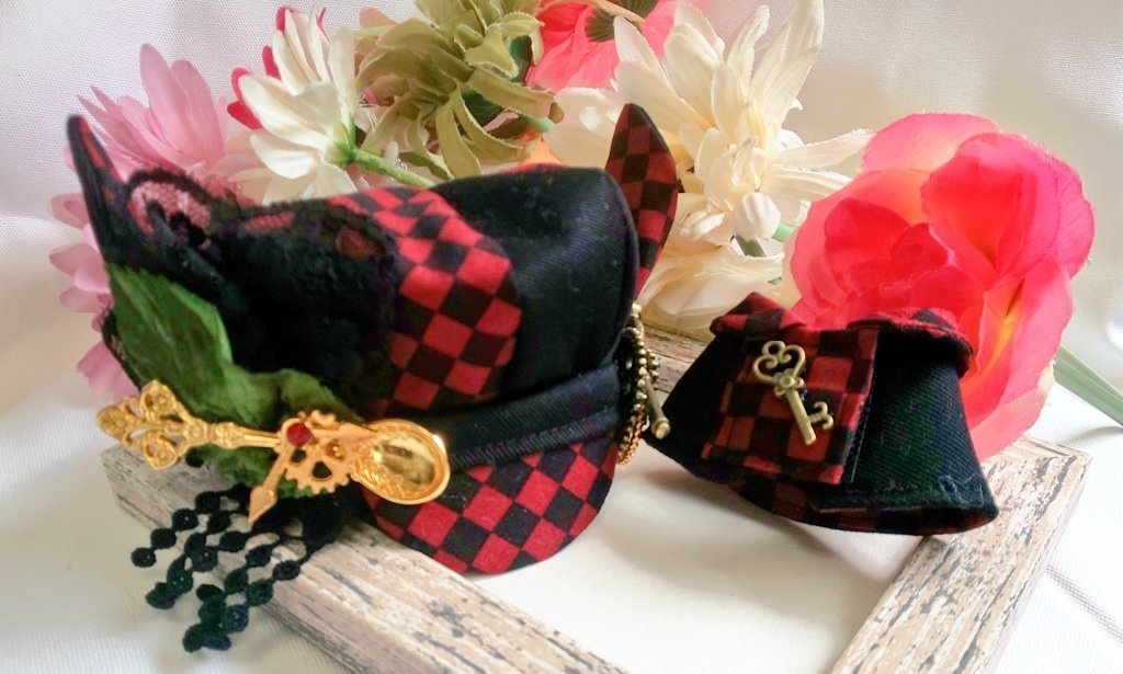 10cmぬいのサイズ◆ジェミニ紅(帽子&ケープセット)