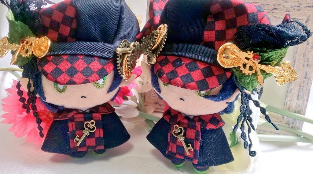 10cmぬいのサイズ◆ジェミニ紅(帽子&ケープセット)