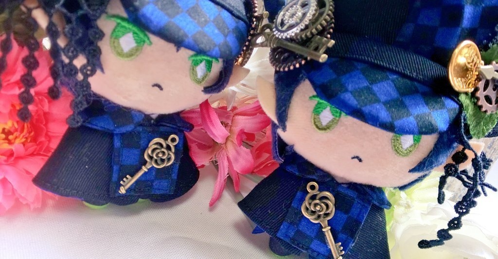 10cmぬいのサイズ◆ジェミニ青(帽子&ケープセット)