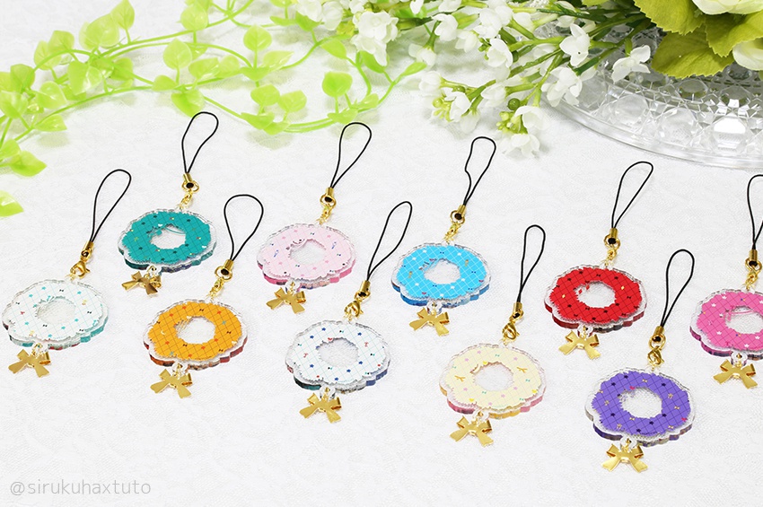 刀剣男士イメージ② 花のリースアクリルストラップ