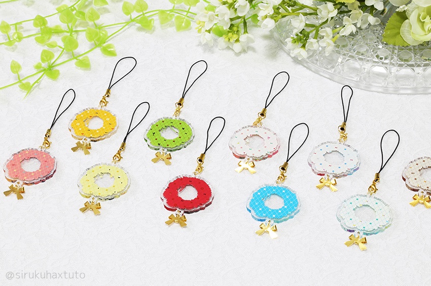 刀剣男士イメージ③ 花のリースアクリルストラップ