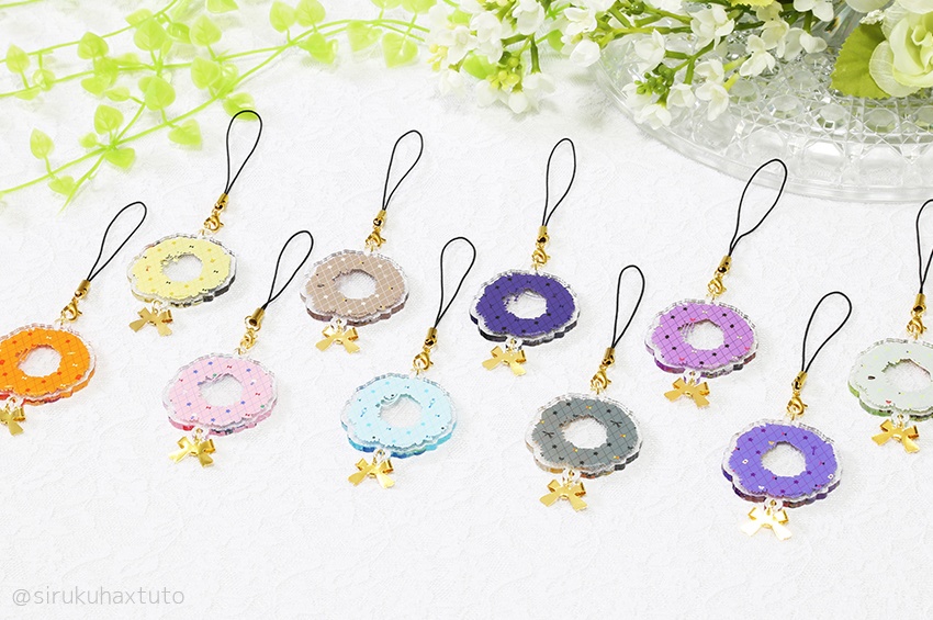 刀剣男士イメージ⑤ 花のリースアクリルストラップ