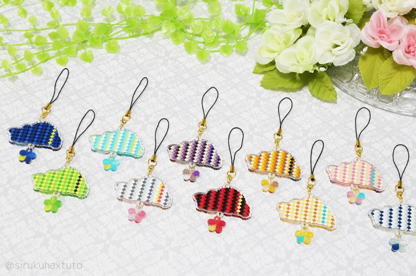 刀剣男士イメージ 花のブーケアクリルストラップ