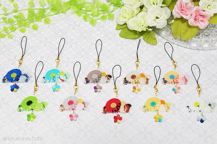 刀剣男士イメージ 花のブーケアクリルストラップ