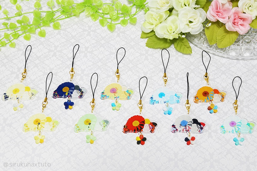 刀剣男士イメージ② 花のブーケアクリルストラップ