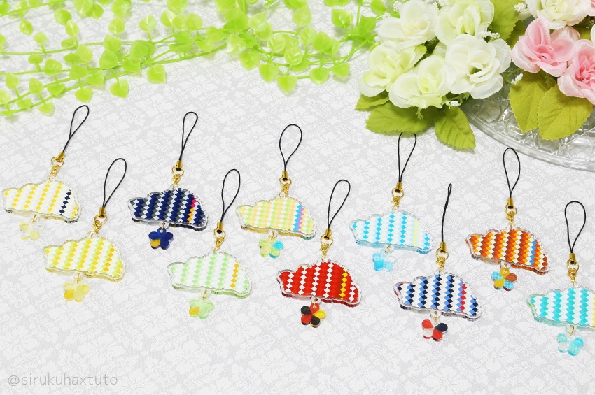 刀剣男士イメージ② 花のブーケアクリルストラップ