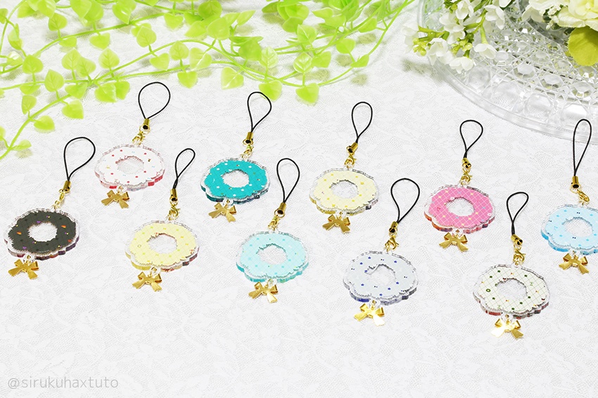 刀剣男士イメージ⑧ 花のリースアクリルストラップ