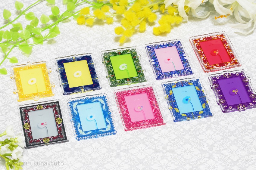 刀剣男士イメージ③　花の額縁アクリルブローチ