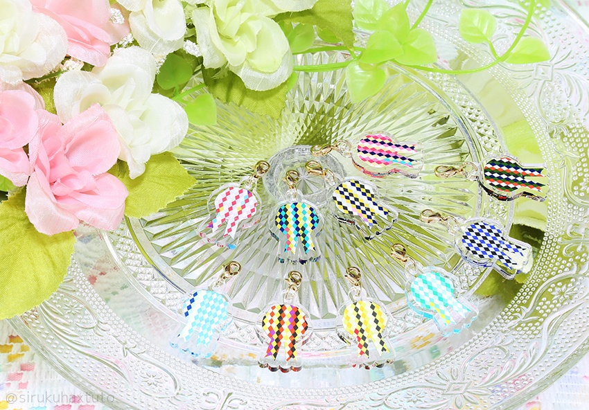 刀剣男士イメージ⑧ 花のアクリルチャーム