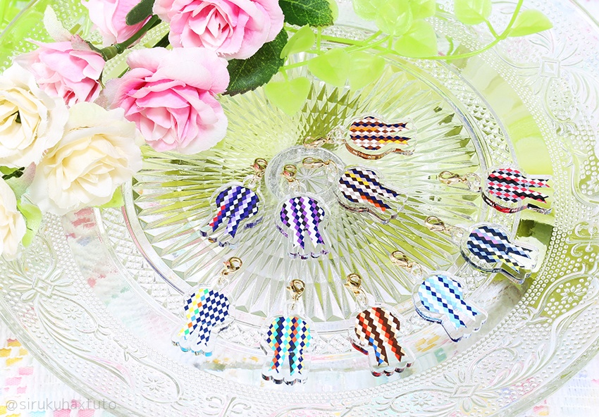 刀剣男士イメージ⑨ 花のアクリルチャーム