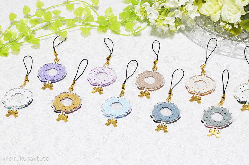 刀剣男士イメージ⑨ 花のリースアクリルストラップ