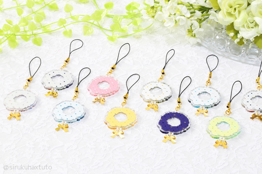 刀剣男士イメージ⑩ 花のリースアクリルストラップ