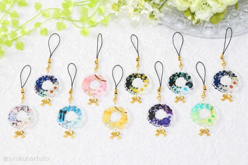 刀剣男士イメージ⑩ 花のリースアクリルストラップ