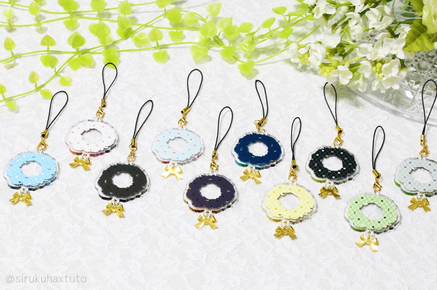 刀剣男士イメージ 軽装③ 花のリースアクリルストラップ