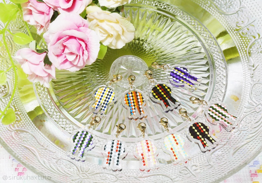 刀剣男士イメージ⑪ 花のアクリルチャーム