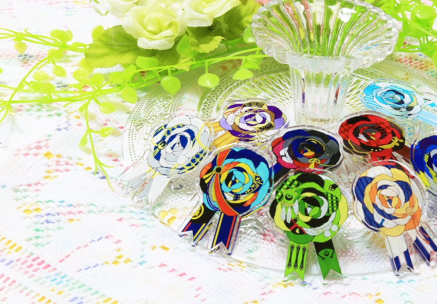 刀剣男士イメージ 花のアクリルブローチ