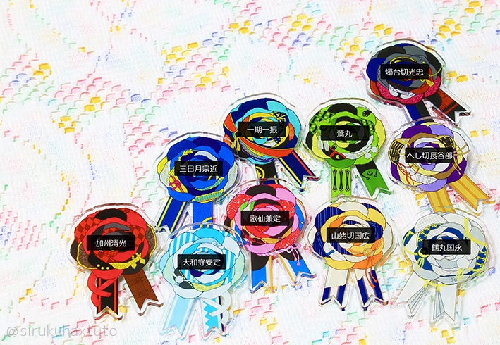 刀剣男士イメージ 花のアクリルブローチ