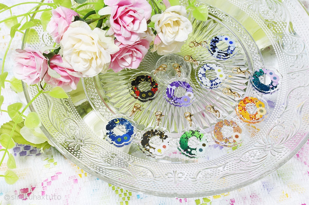 刀剣男士イメージ 軽装②　花のリースアクリルチャーム