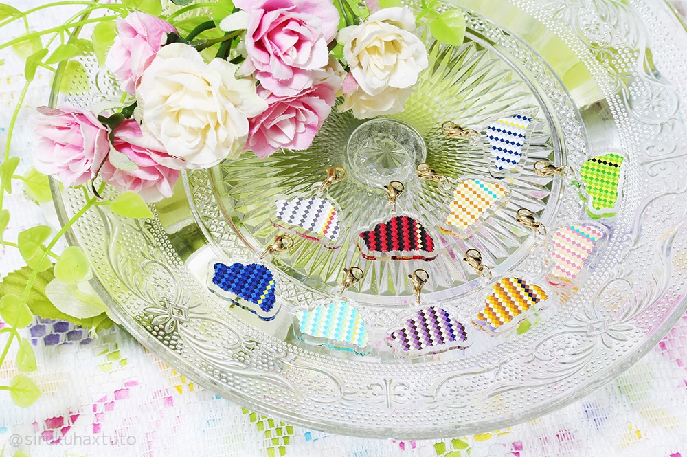 刀剣男士イメージ① 花のブーケアクリルチャーム