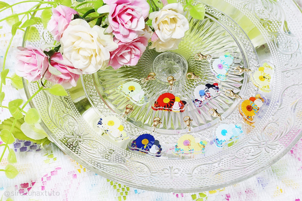 刀剣男士イメージ② 花のブーケアクリルチャーム