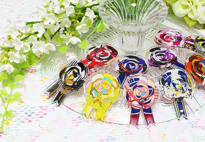 刀剣男士イメージ④ 花のアクリルブローチ