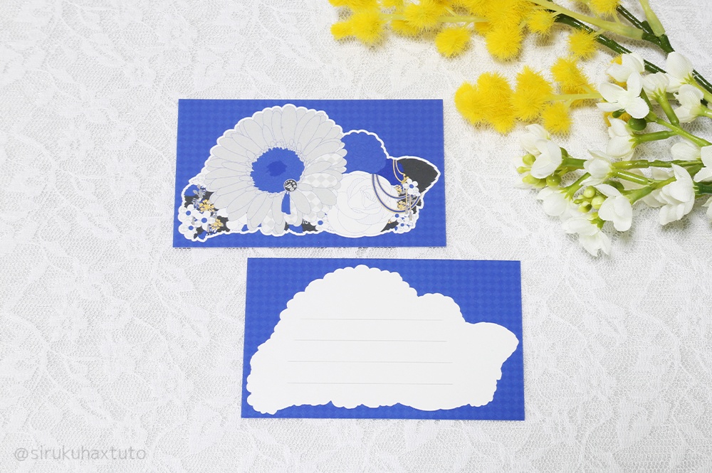 刀剣男士イメージ① 花のブーケ メッセージカード