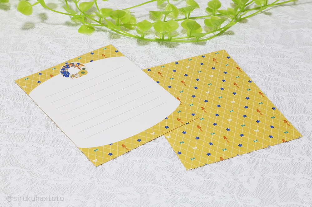 刀剣男士イメージ① 花のリース ミニレターセット