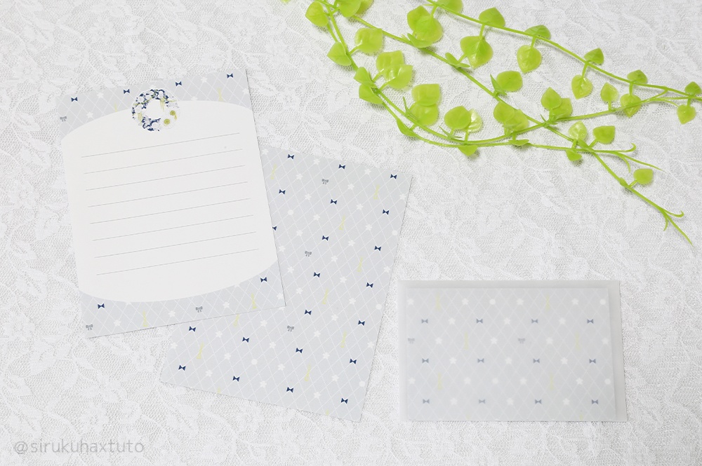 刀剣男士イメージ① 花のリース ミニレターセット