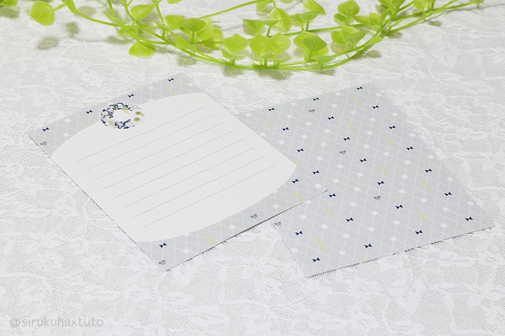 刀剣男士イメージ① 花のリース ミニレターセット