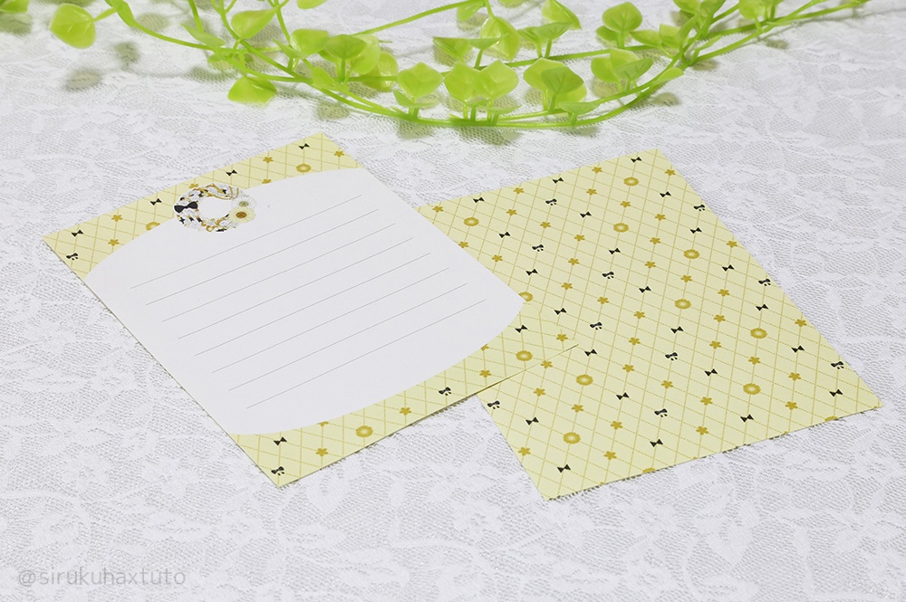 刀剣男士イメージ① 花のリース ミニレターセット