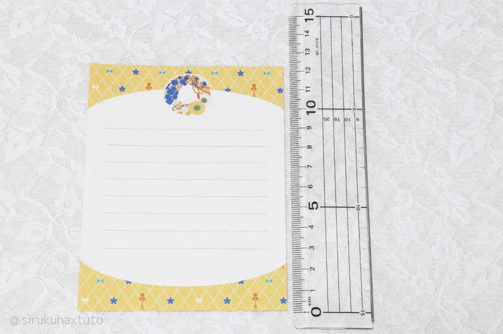 刀剣男士イメージ① 花のリース ミニレターセット