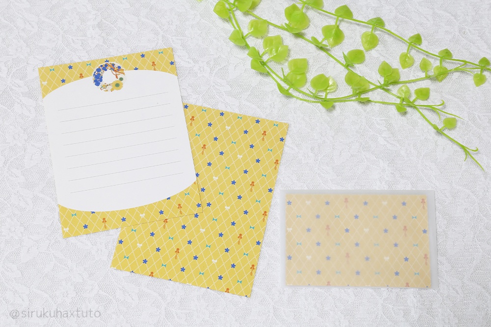 刀剣男士イメージ① 花のリース ミニレターセット