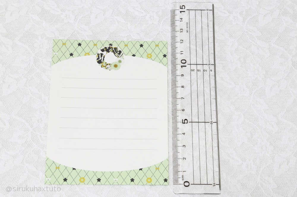 刀剣男士イメージ① 花のリース ミニレターセット