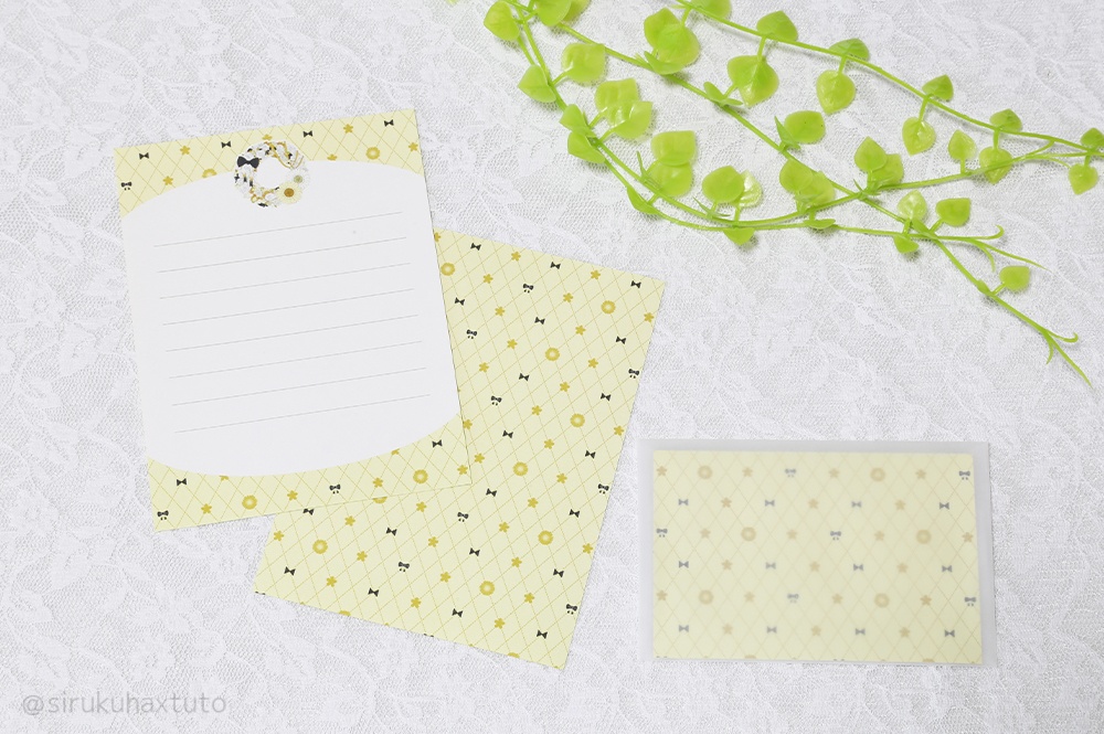 刀剣男士イメージ① 花のリース ミニレターセット