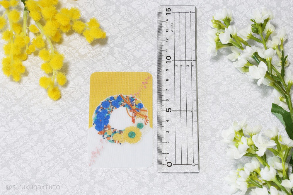 刀剣男士イメージ① 花のリース レンチキュラーカード