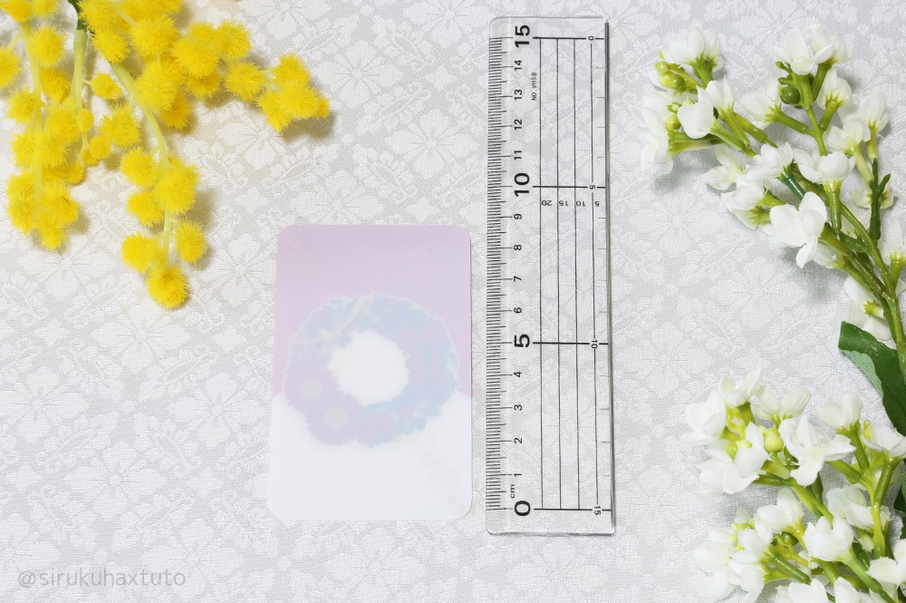 刀剣男士イメージ① 花のリース レンチキュラーカード