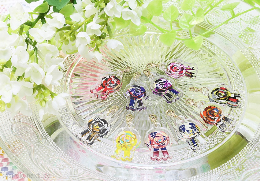 刀剣男士イメージ④　花のアクリルチャーム