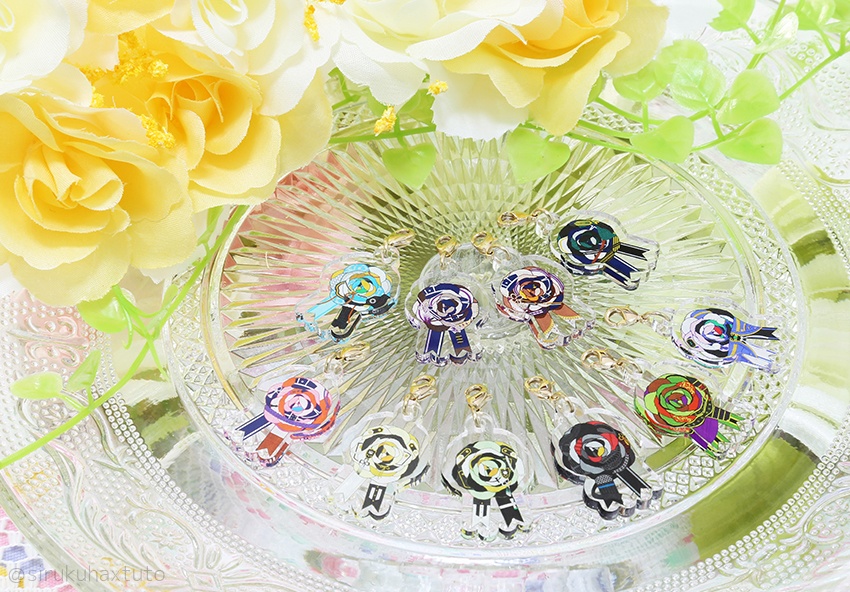 刀剣男士イメージ⑤　花のアクリルチャーム