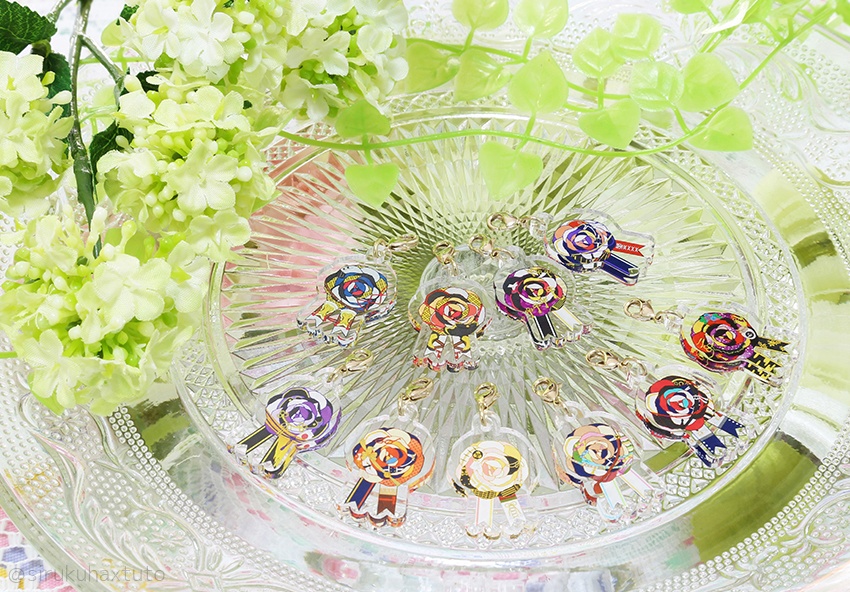 刀剣男士イメージ⑥ 花のアクリルチャーム