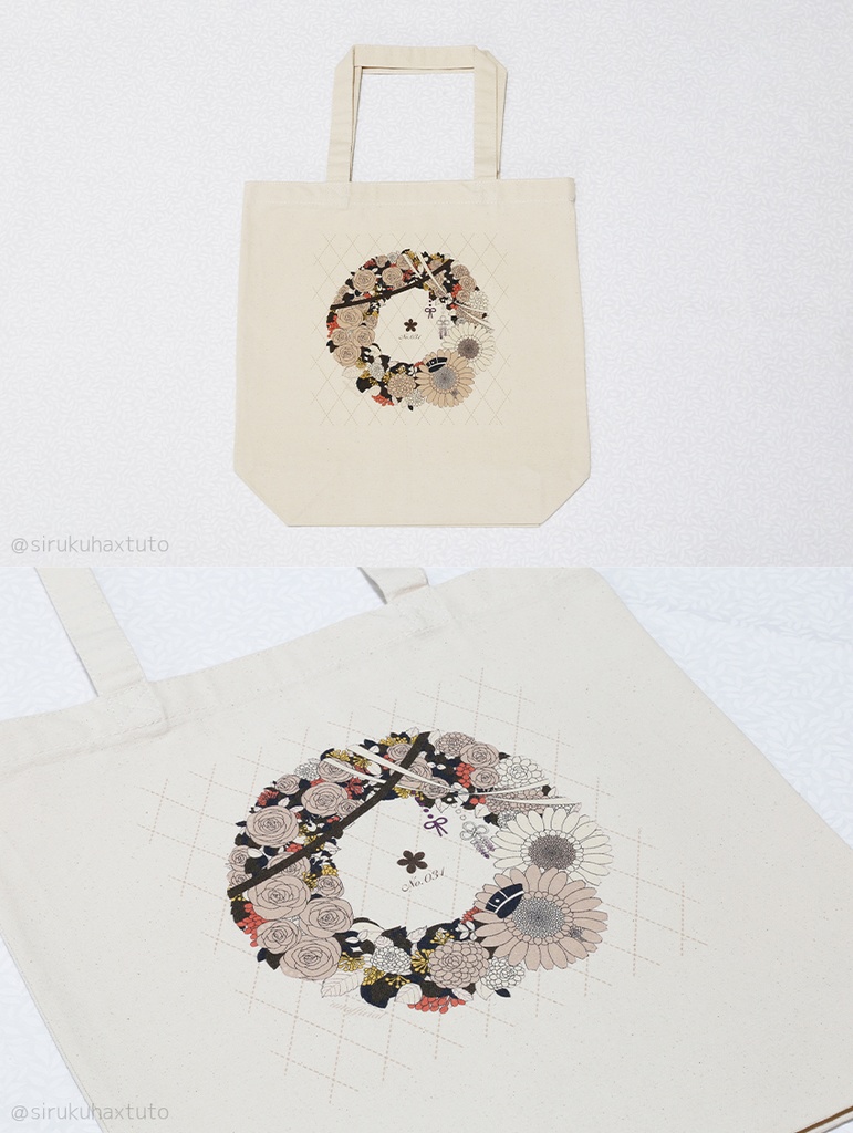 刀剣男士イメージ 花のリーストートバッグ②