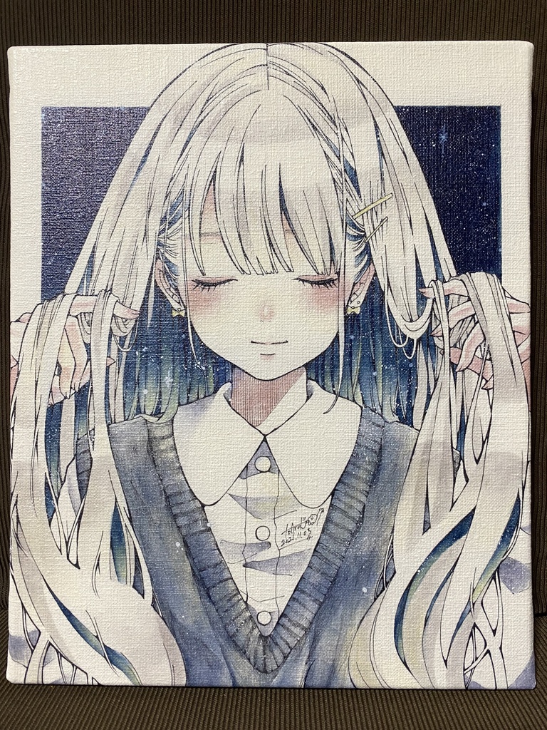 星空インナーカラーちゃんキャンバスプリント