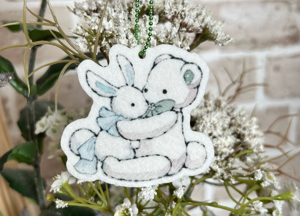 とあるくまフェルトキーホルダー