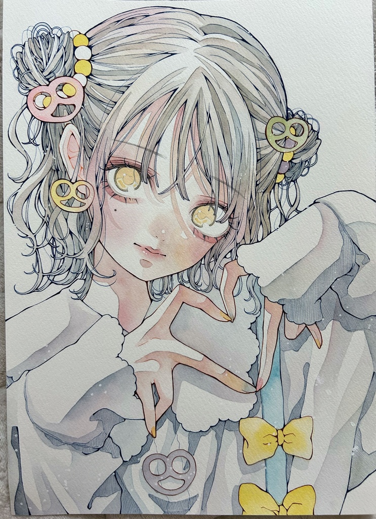原画(‪指ハート)