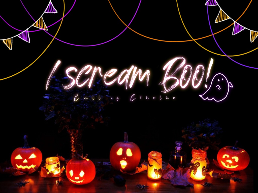 I scream Boo!