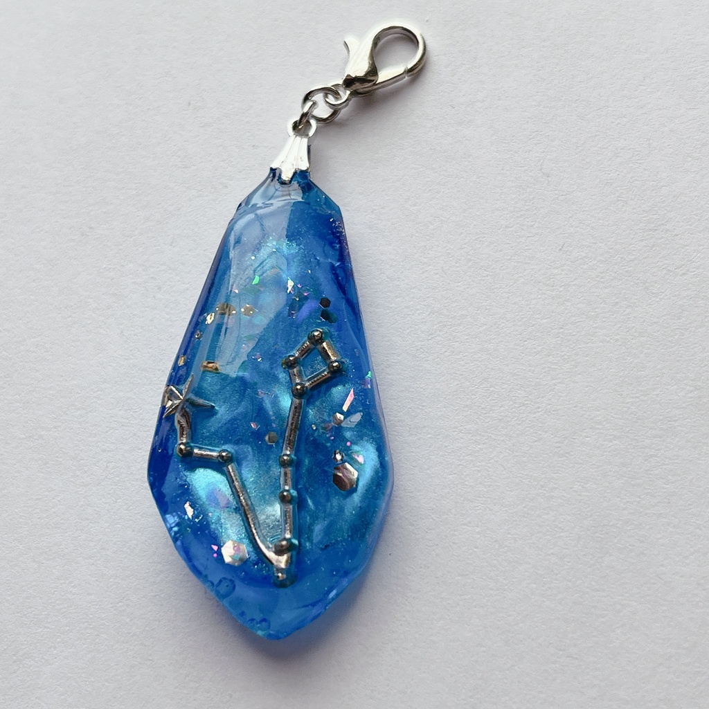 青の十二星座の魔法石チャーム