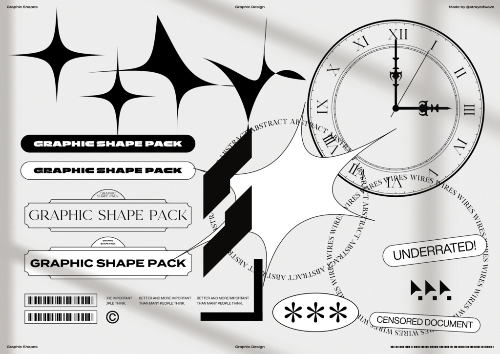 strayedwave Graphic Shapes Pack